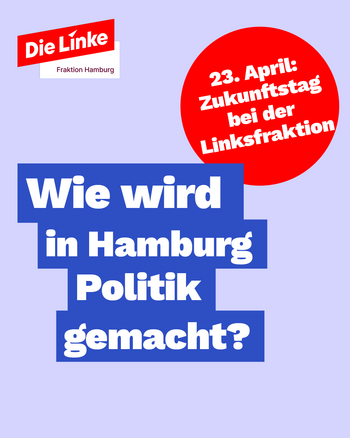 Wie wird in Hamburg Politik gemacht? 23 April: Zukunftstag bei der Linksfraktion.