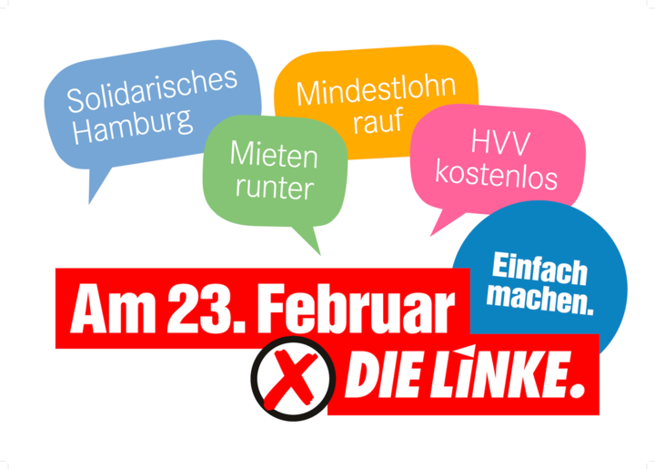 Am 23. Februar DIE LINKE wählen!