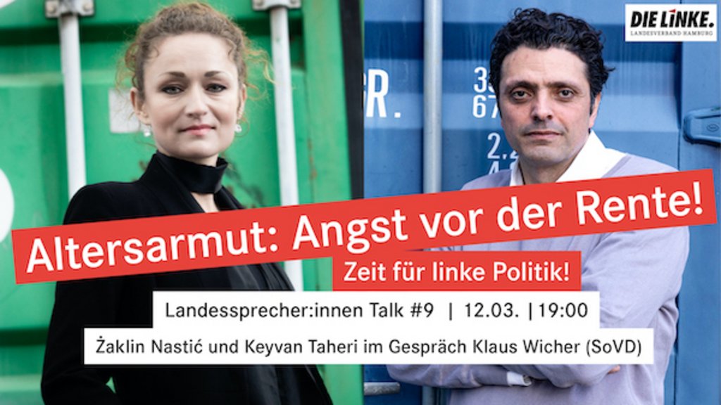Zeit für linke Politik: Live-Talk mit den Landessprecher:innen und Klaus Wicher (SoVD)