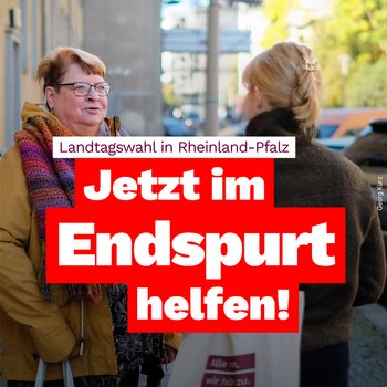 Landtagswahl in Rheinland-Pfalz. Jetzt im Endspurt helfen!