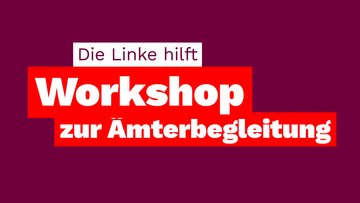 Die Linke hilft. Workshop zur Ämterbegleitung.