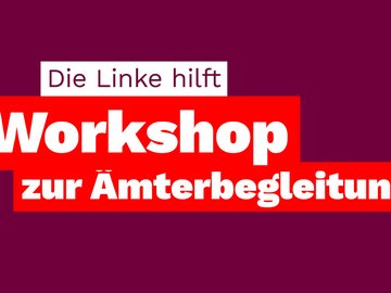 Die Linke hilft. Workshop zur Ämterbegleitung.