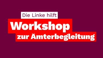 Die Linke hilft. Workshop zur Ämterbegleitung.