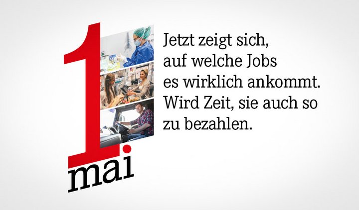 Aktiv werden zum 1. Mai! Der 1. Mai findet in diesem Jahr unter besonderen Bedingungen statt: Wir werden nicht mit vielen tausend Menschen für soziale Gerechtigkeit auf die Straße gehen können. Gerade jetzt gibt es viele Gründe für Protest. Mach mit. Aktiv werden zum 1. Mai! Der 1. Mai findet in diesem Jahr unter besonderen Bedingungen statt: Wir werden nicht mit vielen tausend Menschen für soziale Gerechtigkeit auf die Straße gehen können. Gerade jetzt gibt es viele Gründe für Protest. Mach mit.